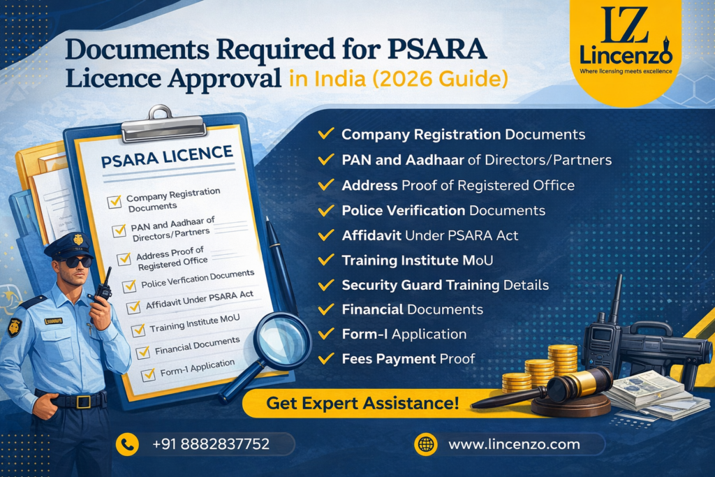 Documents Required for PSARA Licence